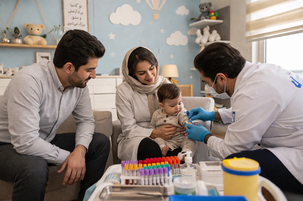 آزمایش آلرژی در نوزادان و کودکان در منزل