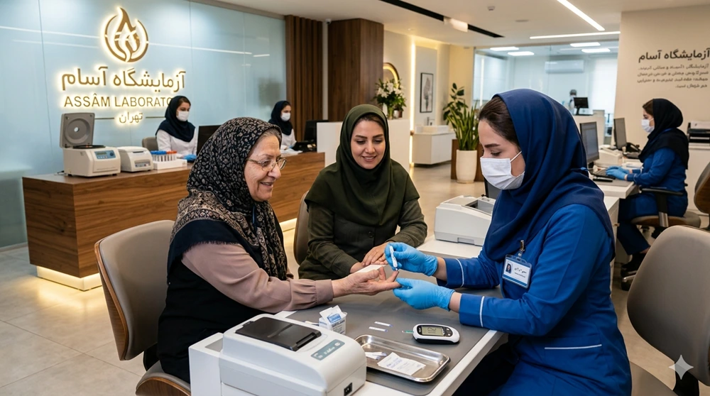 آزمایش دیابت پنهان در آزمایشگاه آسام